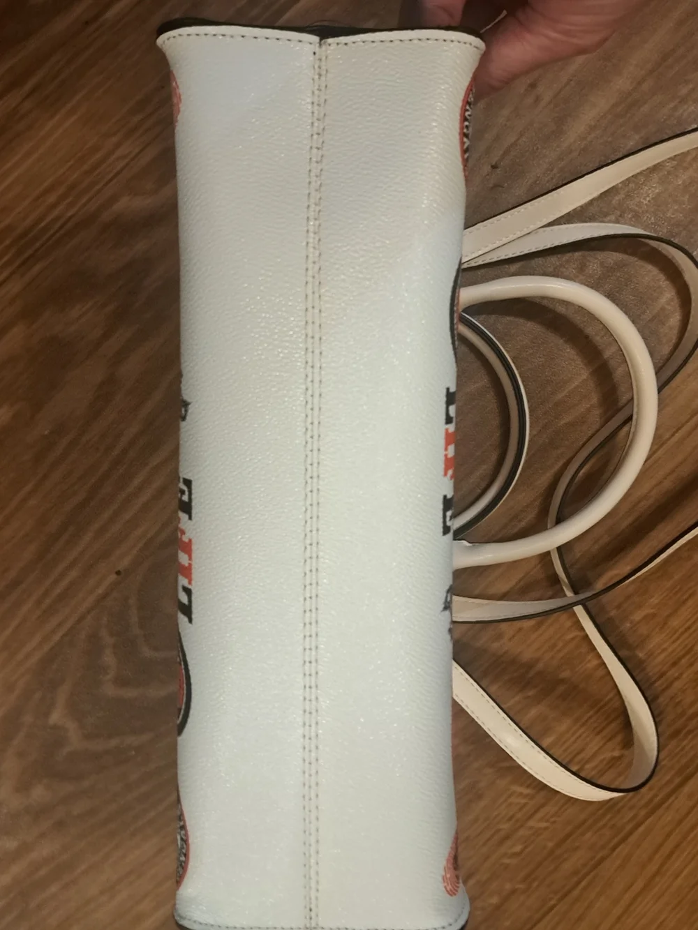 Cincinnati Bengals Starbucks Graphic Satchel/ Shoulder Bag in White/Orange Black